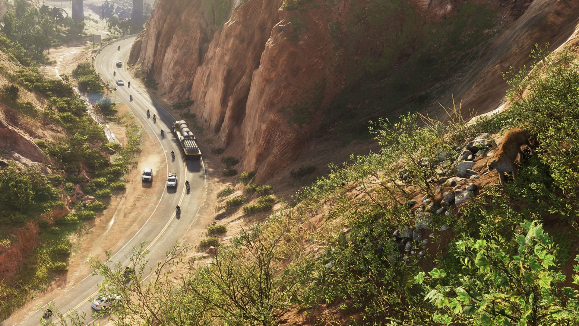 A mountain lion passing by (Image via Rockstar Games)